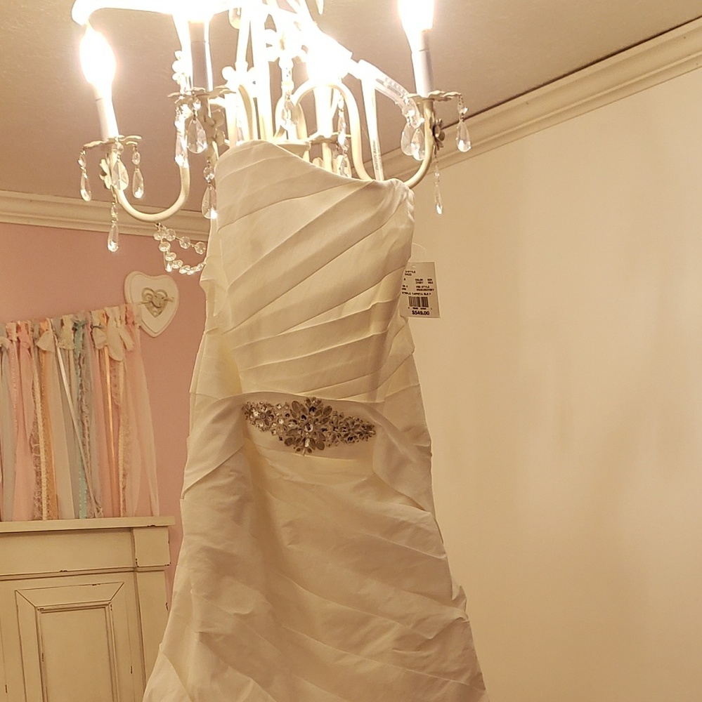 David's Bridal Ivory Taffeta